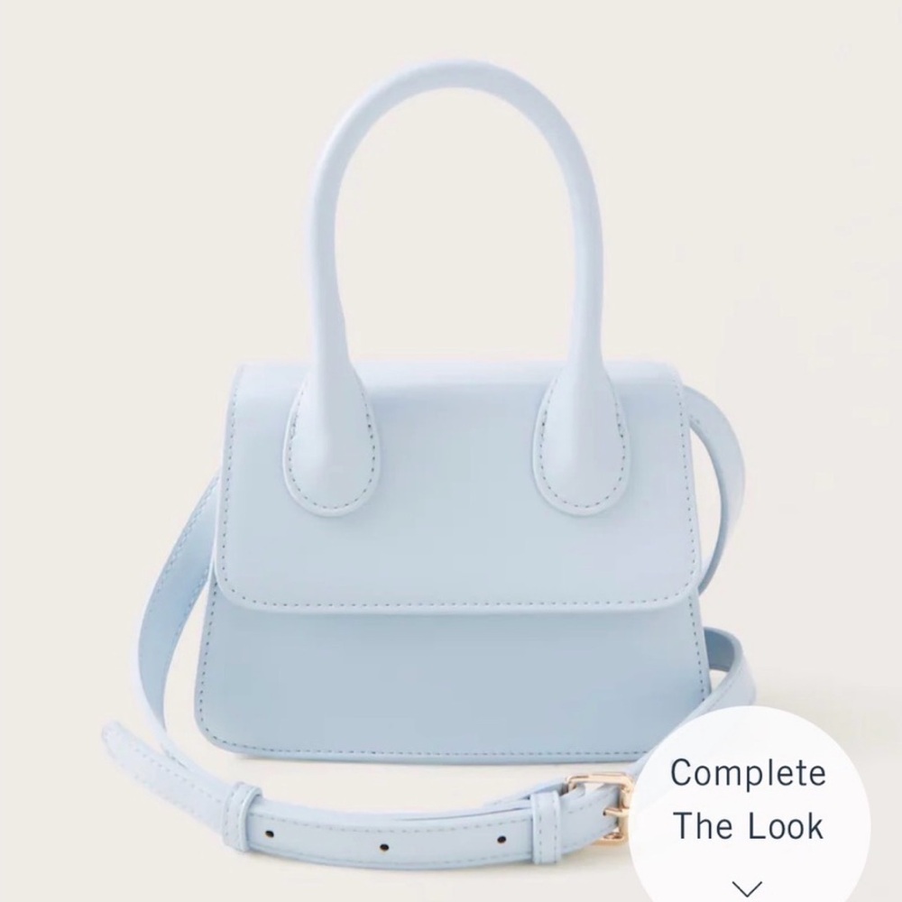 Abercrombie & Fitch Light Blue Mini Bag Crossbody Purse Pocketbook
